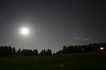Lune et pleiades sur le Vercors.