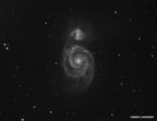 M51 - la galaxie du tourbillon (desentralcée)
