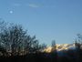 La lune au dessus des neiges de Chamrousse