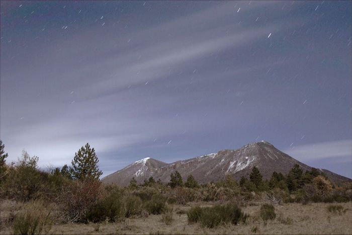 filé d'étoiles sur le Cousson