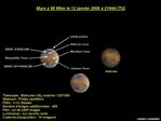 Mars à 98 Mkm avec légende