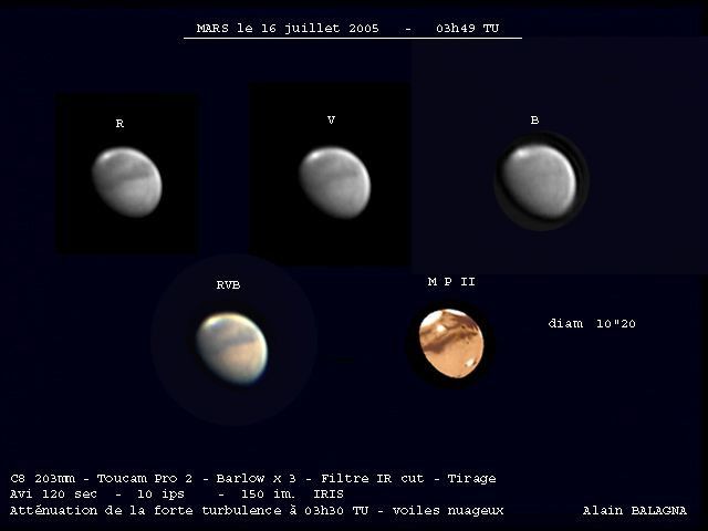 MARS le 16 juillet 2005
