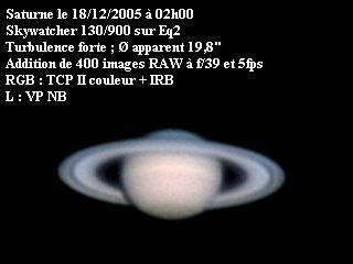 Saturne du 18/12/05