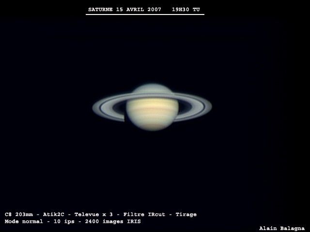 saturne 15 avril 2007