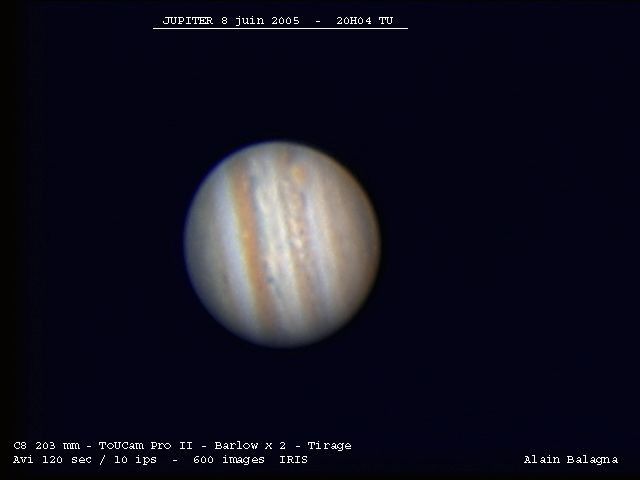 Jupiter 8 juin 05  22h04 TU