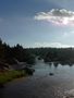 Le jeune Tarn en contre-jour (direction Sud-Ouest)