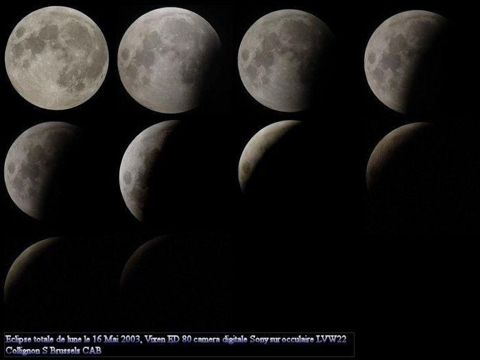 Mosaïque de l'éclipse du 16/05/2003