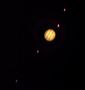 Jupiter, Io, Europe, Ganymède et Calisto