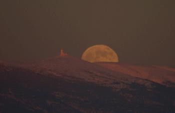 Pleine Lune et Mt Ventoux animation