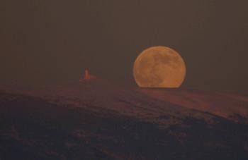 Pleine Lune et Mt Ventoux animation