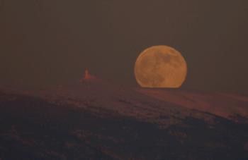 Pleine Lune et Mt Ventoux animation