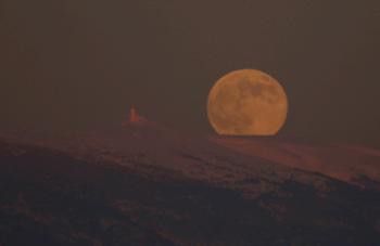 Pleine Lune et Mt Ventoux animation
