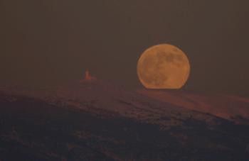 Pleine Lune et Mt Ventoux animation