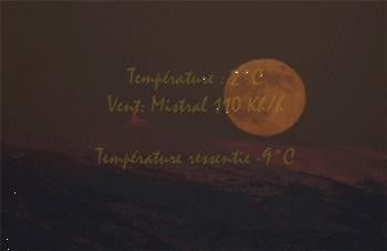 Pleine Lune et Mt Ventoux animation