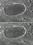 Dimensions craterlets dans le cirque Platon