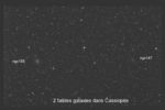 NGC 185 et 147  2 faibles galaxies dans Cassiopée