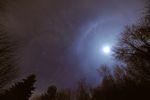 halo lunaire et orion