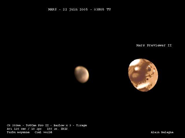 MARS le 22 juin 2005
