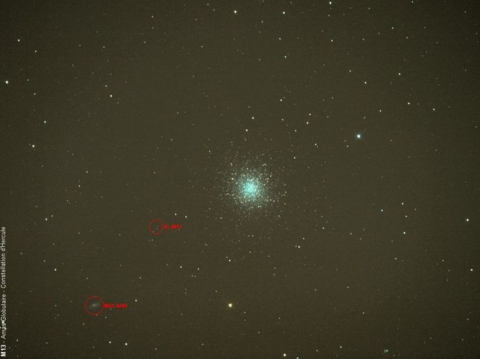 M13 + 2 petites galaxies