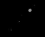 Jupiter et ses 4 satellites