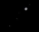 Jupiter et ses 4 satellites