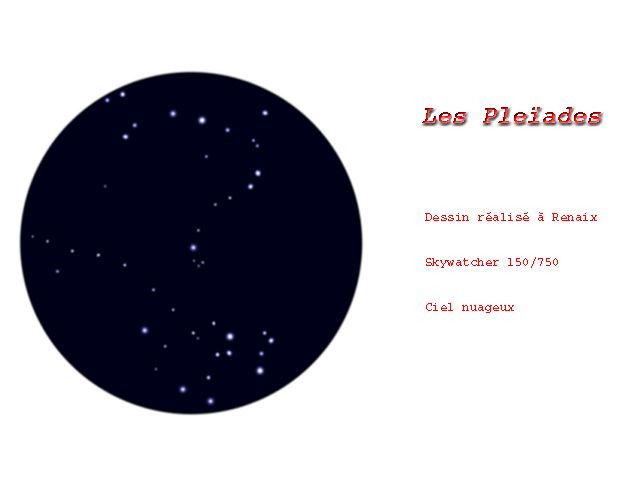 Dessin des Pleiades