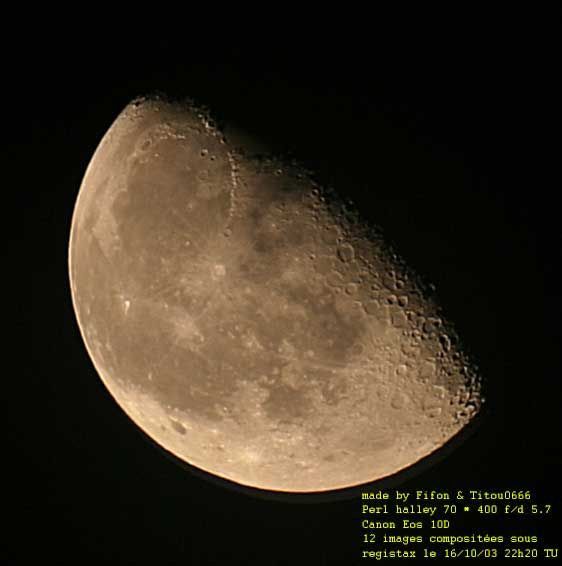 lune au lever sur la massif de la Chartreuse