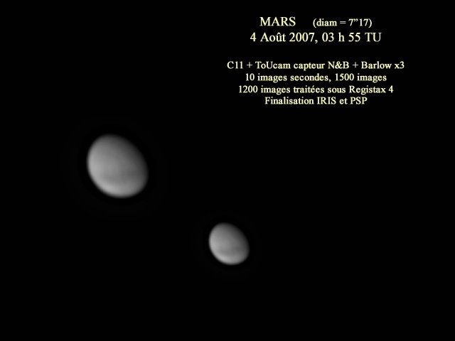 Mars le 4 Août 2007