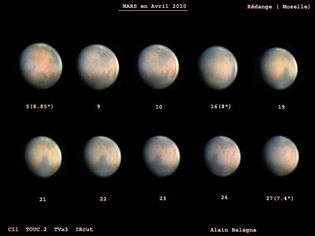 MARS en avril 2010