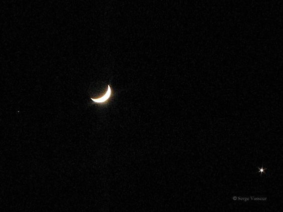 Conjonction Lune-Mars 23 avril 2004