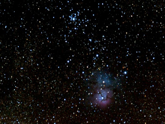 M 20, nébuleuse de la Trifide