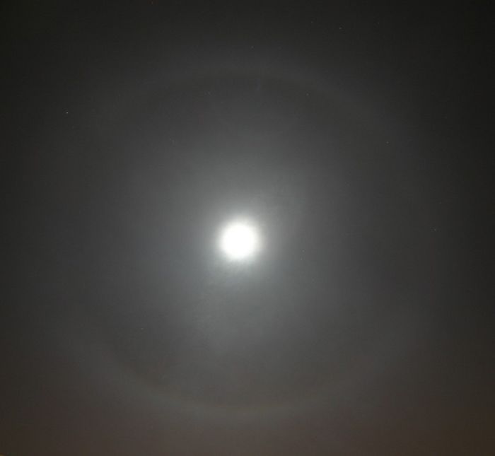 Halo lunaire 2h45 plus tard