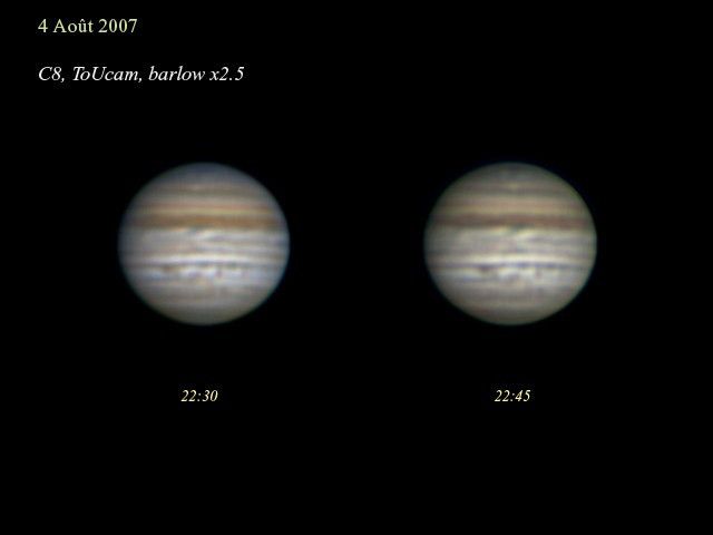 Jupiter de 4 août 2007