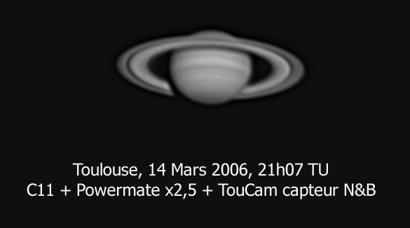 Saturne le 14 Mars 2006