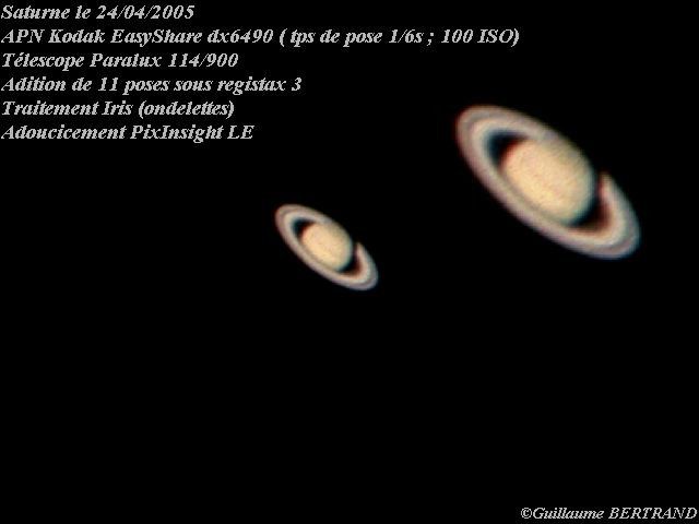 Saturne le 24/04/2005