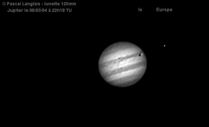Jupiter , Io  et  Europe
