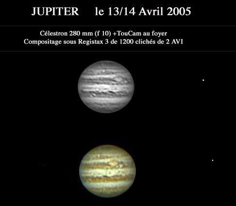 Un (double) petit Jupiter du 13/04/2005