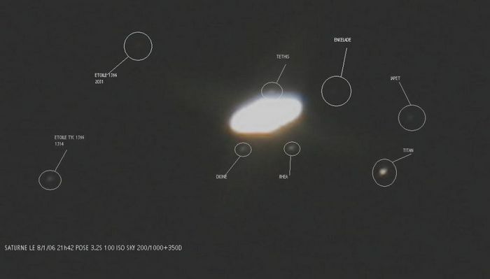 Saturne et ses satellites