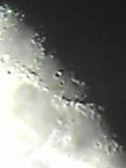 lune avec mon portable!