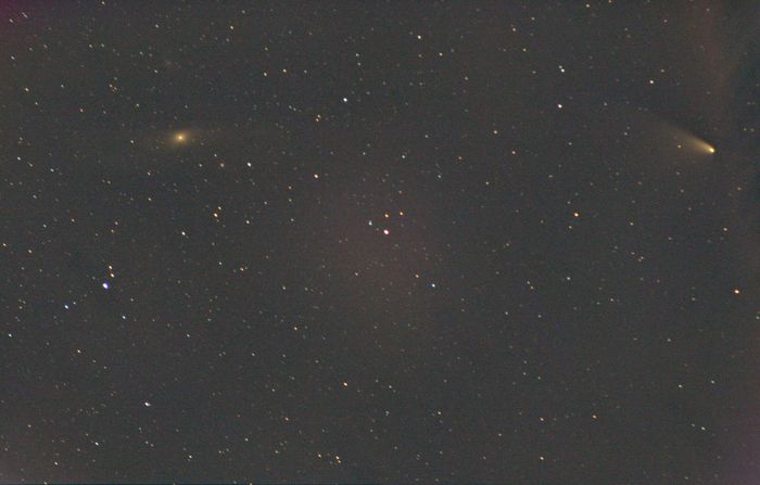 Panstarrs a rendez-vous avec la Galaxie d'Andromède!